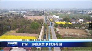 什邡：游客点赞 乡村变花园