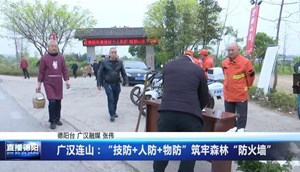 广汉连山：“技防+人防+物防”筑牢森林“防火墙”