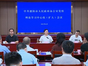 市政府办公室党组理论学习中心组（扩大）会议召开
