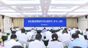 市纪委监委召开理论学习中心组学习（扩大）会议