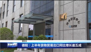 德阳：上半年货物贸易出口同比增长逾五成