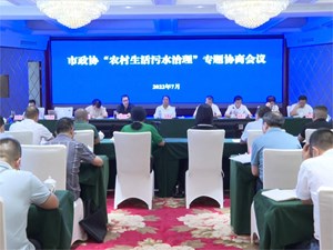 市政协召开“农村生活污水处理治理”专题协商会议