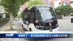 “都嘟来了” 我市首批两条社区巴士线路正式开通