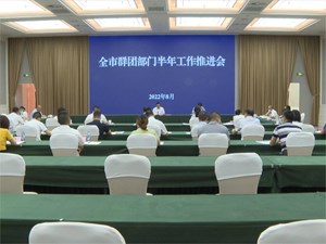全市群团部门半年工作推进会召开