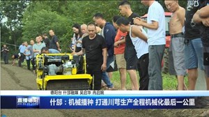 什邡：机械播种 打通川芎生产全程机械化最后一公里