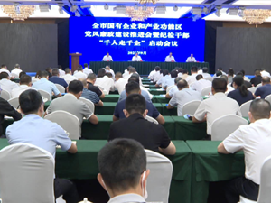 全市国有企业和产业功能区党风廉政建设推进会暨纪检干部“千人走千企”启动会召开