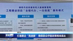 打通惠企“高速路” 确保助企纾困政策精准直达