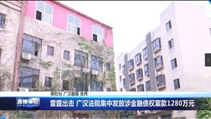 雷霆出击 广汉法院集中发放涉金融债权案款1280万元