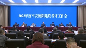 德阳市召开2022年度平安德阳建设考评工作会
