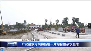 广汉易家河坝将新增一片综合性亲水湿地