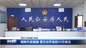 网购牛皮被骗 警方出手追回24万余元