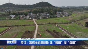罗江：高标准农田建设 让“粮田”变“良田”