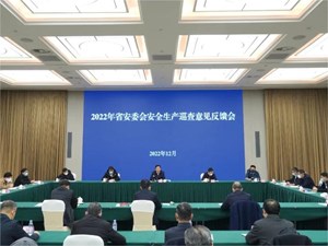 2022年省安委会第五巡查组安全生产巡查意见反馈会召开