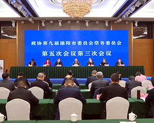 市政协九届五次常委会第三次会议召开 何明俊主持
