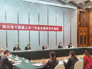 省十四届人大一次会议德阳代表团举行第四次全体会议