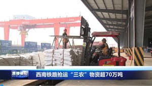 西南铁路抢运“三农”物资超70万吨