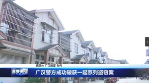 广汉警方成功破获一起系列盗窃案