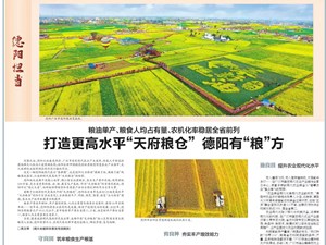 厉害！川报、川台齐聚焦德阳这项工作......