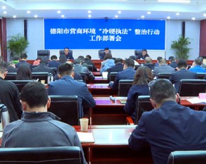 德阳市营商环境“冷硬执法”整治行动工作部署会召开