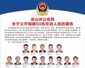 举报有奖！这50人被通缉，看到请报警