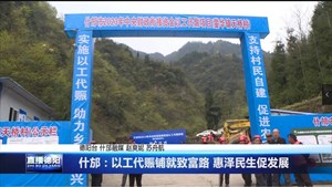 什邡：以工代赈铺就致富路 惠泽民生促发展