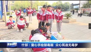 什邡：童心手绘禁毒画  众心筑造无毒梦