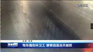 驾车撞伤环卫工 肇事逃逸当天被抓