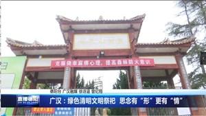 广汉：绿色清明文明祭祀  思念有“形”更有“情”