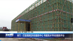 绵竹：打造高新区科技服务中心 构建高水平科技服务平台