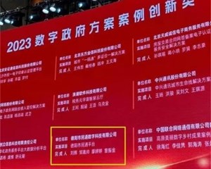 德阳市民通在2023数字政府论坛上拿奖了!
