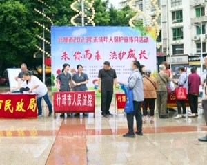 什邡：宣传法律知识 让保护未成年人理念深入人心