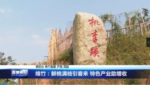 绵竹：鲜桃满枝引客来 特色产业助增收