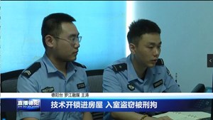 技术开锁进房屋 入室盗窃被刑拘