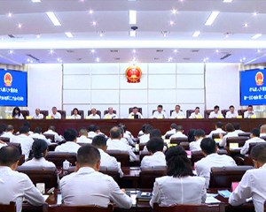 卢也主持召开市九届人大常委会第十三次会议