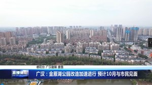 广汉：金雁湖公园改造加速进行 预计10月与市民见面