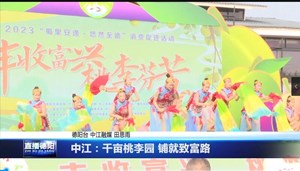 中江：千亩桃李园 铺就致富路