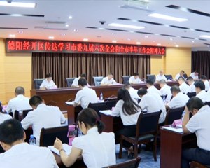 德阳经开区：高质量完成目标任务 努力建设国家级经开区