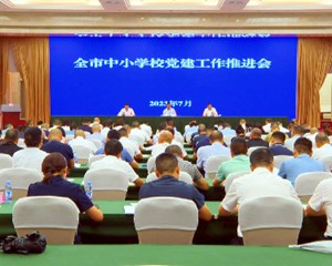 全市中小学校党建工作推进会召开