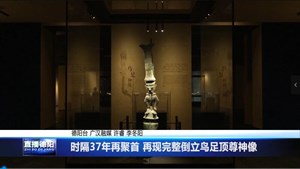 时隔37年再聚首 再现完整倒立鸟足顶尊神像