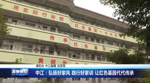 中江：弘扬好家风 践行好家训 让红色基因代代传承