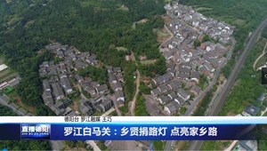 罗江白马关：乡贤捐路灯 点亮家乡路