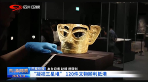 三星堆新闻 | "凝视三星堆" 120件文物顺利抵港