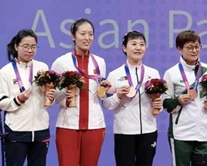 祝贺！什邡姑娘王睿勇夺杭州亚残运会乒乓球首金