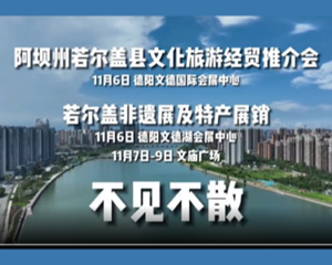 德若一家亲 同心促振兴 | 11月6日 阿坝州若尔盖县文化旅游经贸推介会将在德阳文德国际会展中心召开