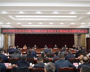 2023年度全省乡村振兴战略实绩考核交叉现场检查德阳见面会召开