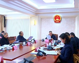 市九届人大常委会党组（扩大）会议召开