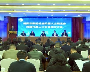 德阳市新的社会阶层人士联谊会网络代表人士分会成立