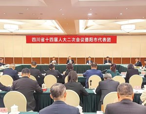 省十四届人大二次会议德阳代表团举行第三次全体会议