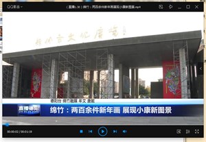 绵竹：两百余件新年画 展现小康新图景