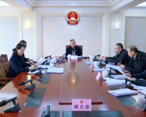 卢也主持召开市九届人大常委会党组（扩大）会议暨第四十次主任会议